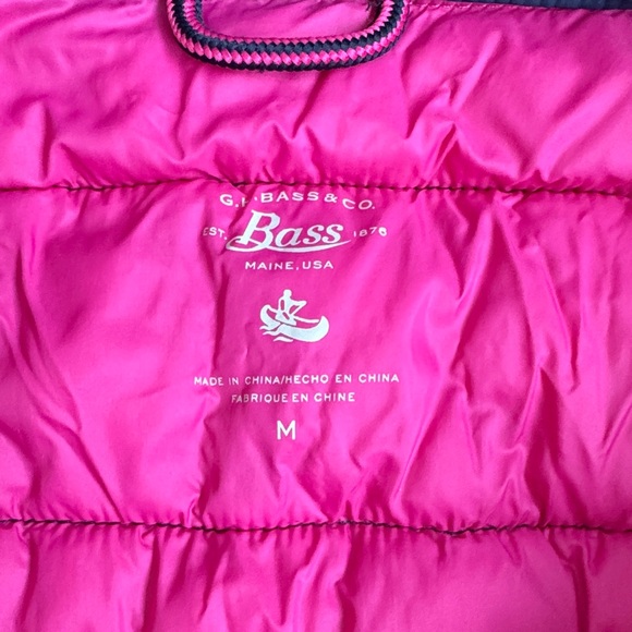 Bass Pink and Navy Kids Puffer Vest Size Medium - Picture 3 of 6